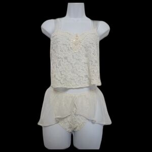 Vintage 80s 2 Piece Lingerie